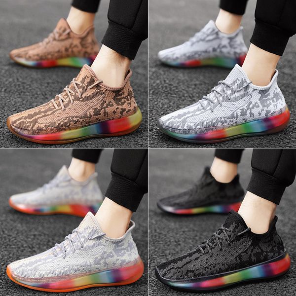 2020 new mens shoes spring new flying woven breathable rainbow bottom coconut shoes korean fashion colorful mens sneakers, Black
2020 new mens shoes spring new flying woven breathable rainbow bottom coconut shoes korean fashion colorful mens sneakers, Black