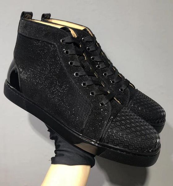 luxurious designer women's red bottom sneakers high men's shoe black casual shoes couple mesh leather leisure trainer footwear
luxurious designer women's red bottom sneakers high men's shoe black casual shoes couple mesh leather leisure trainer footwear