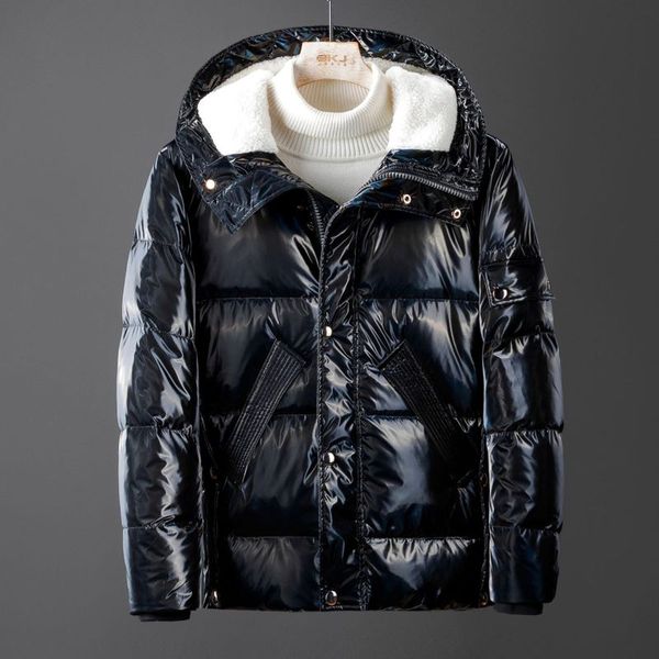 led super down jacket men s brief paragraph outdoor winter leisure youth bright surface down coat, Black
led super down jacket men s brief paragraph outdoor winter leisure youth bright surface down coat, Black