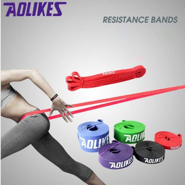 Aolikes Yoga Resistance Bands Fitness Tension Training Rubber Gym Latex Stretcher Resistance Belt Sport Equipment Stretch