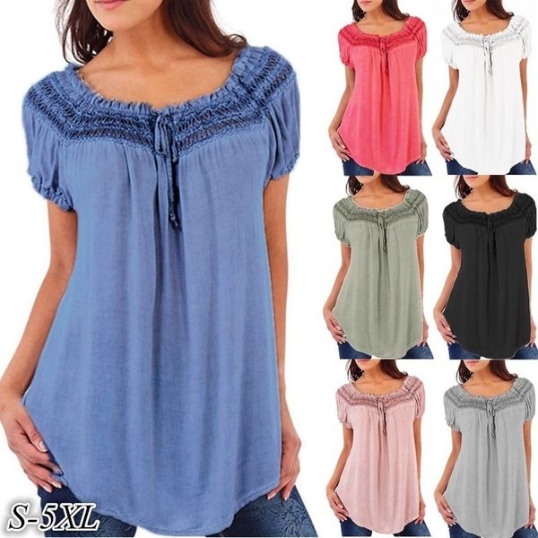 zogaa sweet women casual blouse ladies loose v-neck short sleeve blouse female plus sizes lace patchwork for girls, White
zogaa sweet women casual blouse ladies loose v-neck short sleeve blouse female plus sizes lace patchwork for girls, White