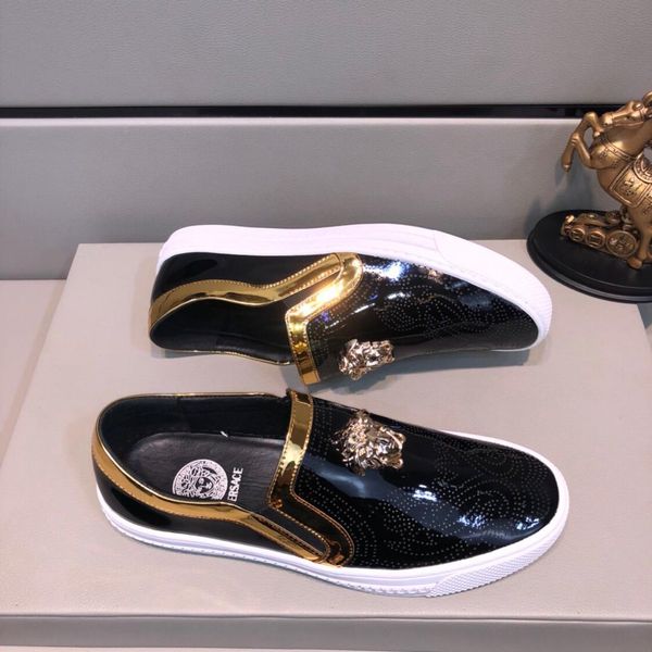 2019y new fashion lazy loafers trend wild single shoes men's casual shoes original box hair package: 38-44, Black
2019y new fashion lazy loafers trend wild single shoes men's casual shoes original box hair package: 38-44, Black