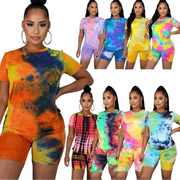 plus size women tracksuit designer color tie dye pullovers t-shirt biker shorts sportwear summer outfits two-piece sport suit s-5xl cz720, White
plus size women tracksuit designer color tie dye pullovers t-shirt biker shorts sportwear summer outfits two-piece sport suit s-5xl cz720, White