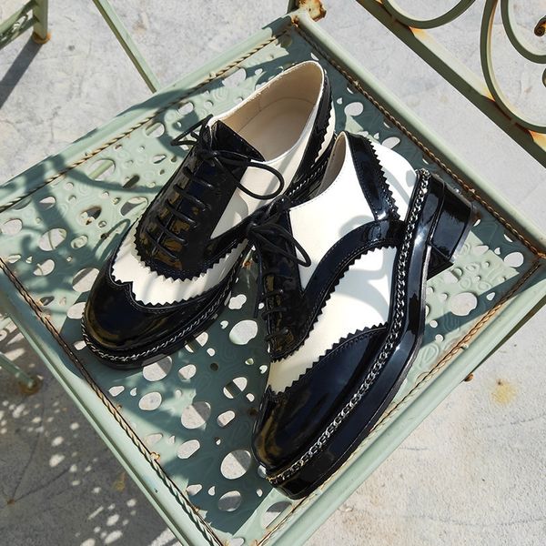 vintage british style leather shoes with chain small fragrance single shoes fashionable new shallow mouth low heel joker, Black
vintage british style leather shoes with chain small fragrance single shoes fashionable new shallow mouth low heel joker, Black