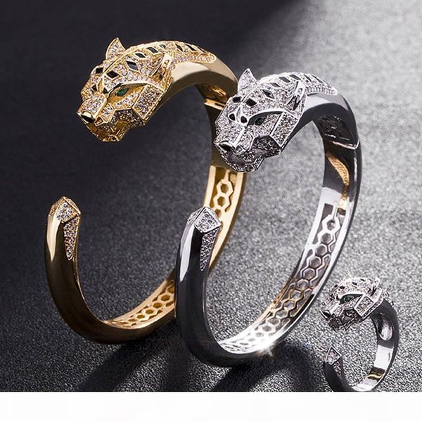 s theresa statement men bangles tiger animal bangle &ring jewelry cubic zircon anel men copper anniversary jewelry, Black 
s theresa statement men bangles tiger animal bangle &ring jewelry cubic zircon anel men copper anniversary jewelry, Black