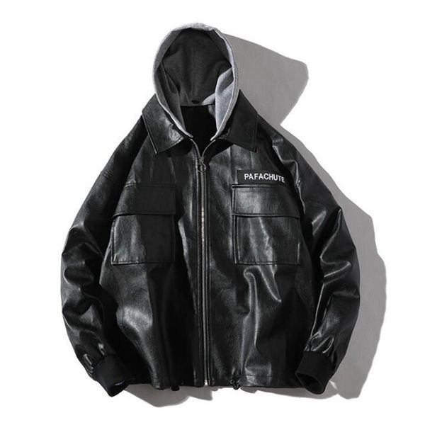 men pu leather hip hop jacket 2020 new autumn zipper streetwear jackets male fashion letter pockets black coat jacket
men pu leather hip hop jacket 2020 new autumn zipper streetwear jackets male fashion letter pockets black coat jacket