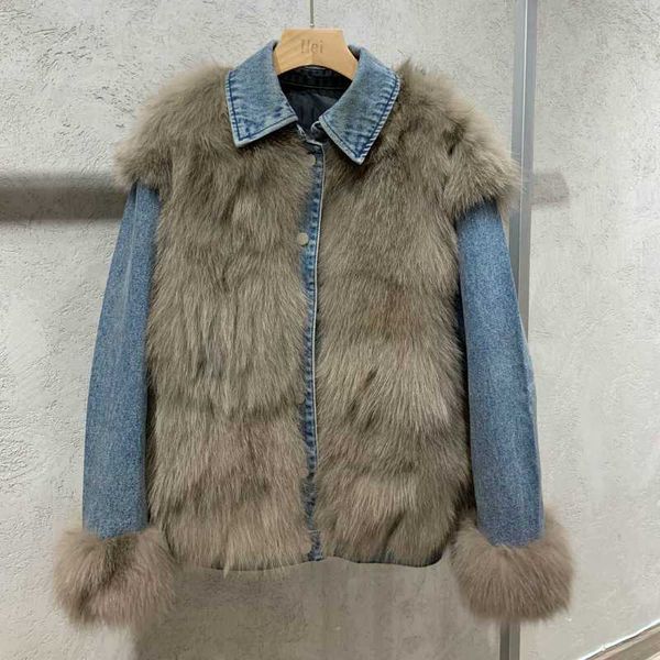 brand 2020 real fur duck down coat winter jacket women denim parka natural fur outerwear outerwear thick warm streetwear, Black
brand 2020 real fur duck down coat winter jacket women denim parka natural fur outerwear outerwear thick warm streetwear, Black