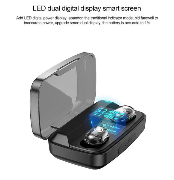 m13c bluetooth 5.0 earphone 1800mah led display wireless headphones tws headset touch control stereo earbuds with microphone
m13c bluetooth 5.0 earphone 1800mah led display wireless headphones tws headset touch control stereo earbuds with microphone