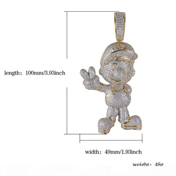 мода cz кубического циркон gold super mario iced out цепь ожерелье хип-хоп ювелирные изделия ожерелья себе мужчины, Silver
мода cz кубического циркон gold super mario iced out цепь ожерелье хип-хоп ювелирные изделия ожерелья себе мужчины, Silver