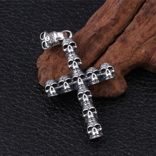 skull cross pendant necklaces 925 sterling silver ball chain vintage gothic punk hip-hop handmade jewelry accessories gifts for men women 45
skull cross pendant necklaces 925 sterling silver ball chain vintage gothic punk hip-hop handmade jewelry accessories gifts for men women 45