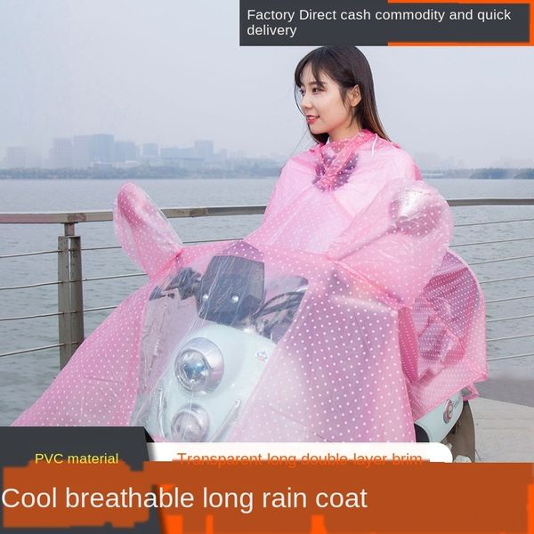 student women's brim rider raincoat personalized tram breathable portable electric bicycle bicycle travel long electric car raincoat, Red;brown
student women's brim rider raincoat personalized tram breathable portable electric bicycle bicycle travel long electric car raincoat, Red;brown