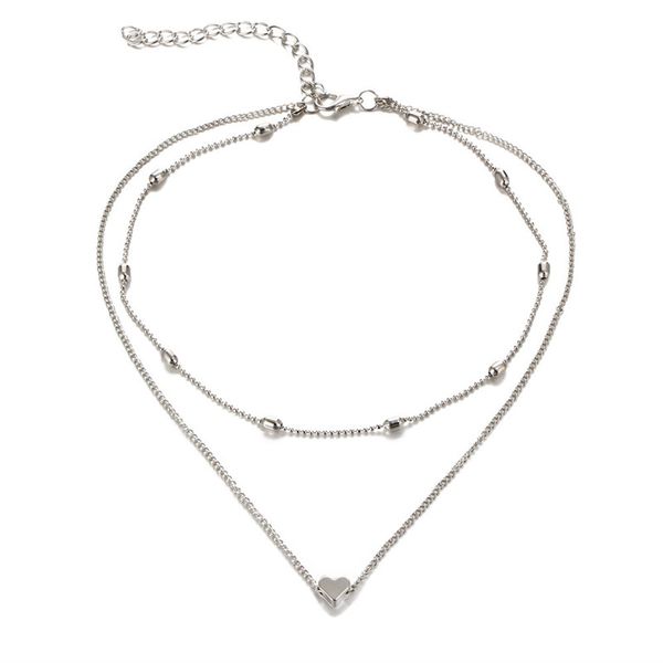 simple fashion female clavicle pendant peach heart multi-layer clavicle neck chain necklace heart-shaped pendant ing, Silver
simple fashion female clavicle pendant peach heart multi-layer clavicle neck chain necklace heart-shaped pendant ing, Silver