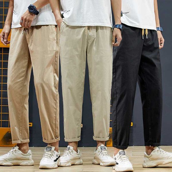 men's pants 2021 summer casual trousers elastic waist ankle-length elasticated with drawstring, Black
men's pants 2021 summer casual trousers elastic waist ankle-length elasticated with drawstring, Black