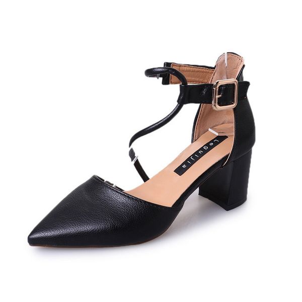 aber new comfortable wild thick with single shoes pointed straps high heels shallow mouth fashion wild high heels, Black
aber new comfortable wild thick with single shoes pointed straps high heels shallow mouth fashion wild high heels, Black