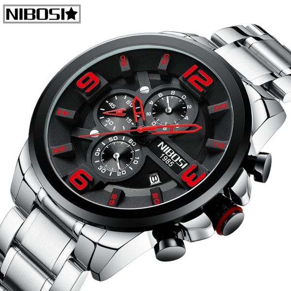 fashion relogio masculino nibosi mens watches sport quartz watch men full steel waterproof business men watch, Slivery;brown
fashion relogio masculino nibosi mens watches sport quartz watch men full steel waterproof business men watch, Slivery;brown
