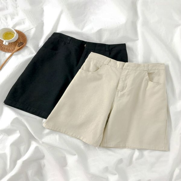 sougen black casual straight shorts women's summer high waist suit shorts loose wide legs fashion all-match commuter regular, White;black
sougen black casual straight shorts women's summer high waist suit shorts loose wide legs fashion all-match commuter regular, White;black