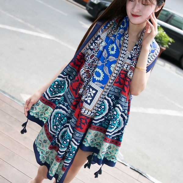 h1zk7 new tassel ethnic style long shawl national dual-purpose beach female new tassel ethnic style long shawl national scarf dual-purpose b, Blue;gray
h1zk7 new tassel ethnic style long shawl national dual-purpose beach female new tassel ethnic style long shawl national scarf dual-purpose b, Blue;gray