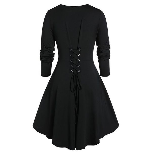 2020 spring autumn women plus size two tone sweetheart v neck sashes dress asymmetrical knee length vestidos de verano 15, Black;gray
2020 spring autumn women plus size two tone sweetheart v neck sashes dress asymmetrical knee length vestidos de verano 15, Black;gray