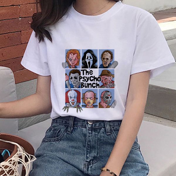 new psychological heap hannibal screaming friday print women's t shirt halloween short sleeve t-shirt girl vogue tee, White
new psychological heap hannibal screaming friday print women's t shirt halloween short sleeve t-shirt girl vogue tee, White