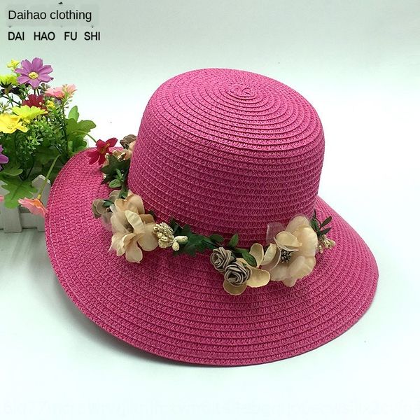 new korean summer flowers and grass sun women's straw beach flower straw hat sun hat, Blue;gray
new korean summer flowers and grass sun women's straw beach flower straw hat sun hat, Blue;gray
