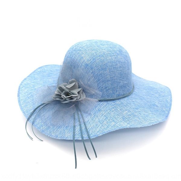 women's linen yarn breathable straw woven large eaves women's style new sun sun hat flower beach hat new style, Blue;gray
women's linen yarn breathable straw woven large eaves women's style new sun sun hat flower beach hat new style, Blue;gray