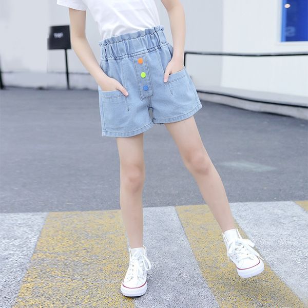 wear girl's pocket denim shorts 2020 new style fashionable girl's children's shorts children's clothing thin all-match p, Blue
wear girl's pocket denim shorts 2020 new style fashionable girl's children's shorts children's clothing thin all-match p, Blue