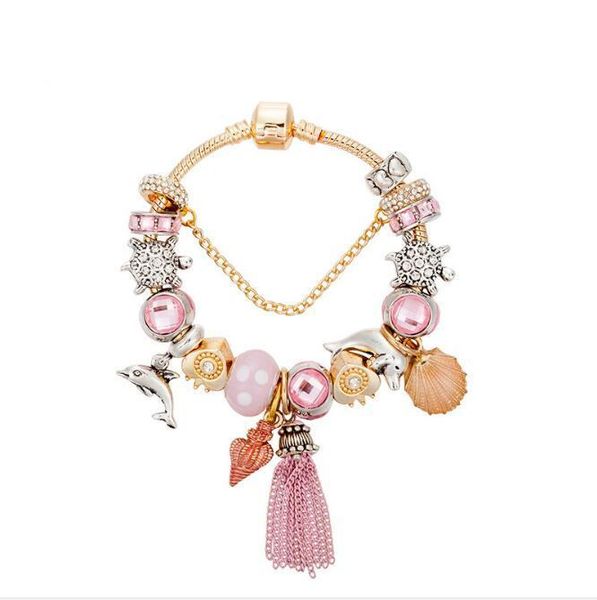 new luxury fashion designer charm bracelets diy pink crystal beads bracelets for women charm love bracelet jewelry gifts, Black
new luxury fashion designer charm bracelets diy pink crystal beads bracelets for women charm love bracelet jewelry gifts, Black