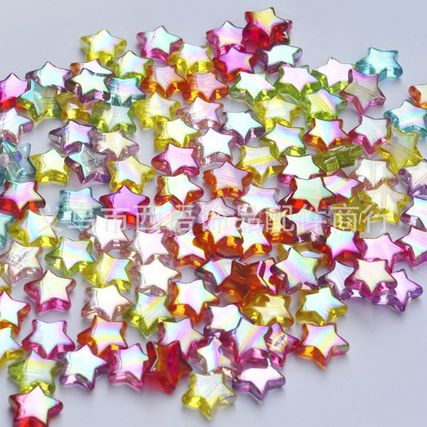 ongp4 handmade jewelry material 14mm diy bracelet transparent five-pointed star electroplating ab effect diy children's bracelet neckla, Slivery;white
ongp4 handmade jewelry material 14mm diy bracelet transparent five-pointed star electroplating ab effect diy children's bracelet neckla, Slivery;white
