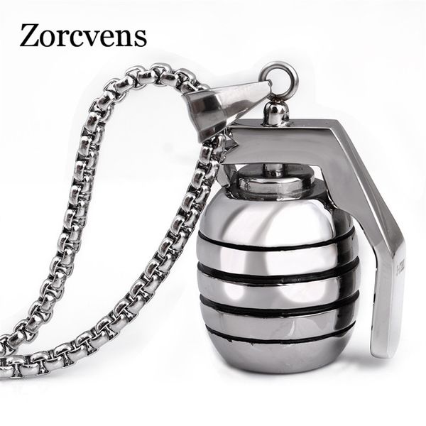 zorcvens 60cm length 316l stainless steel punk pendant necklace jewerly for men, Silver
zorcvens 60cm length 316l stainless steel punk pendant necklace jewerly for men, Silver