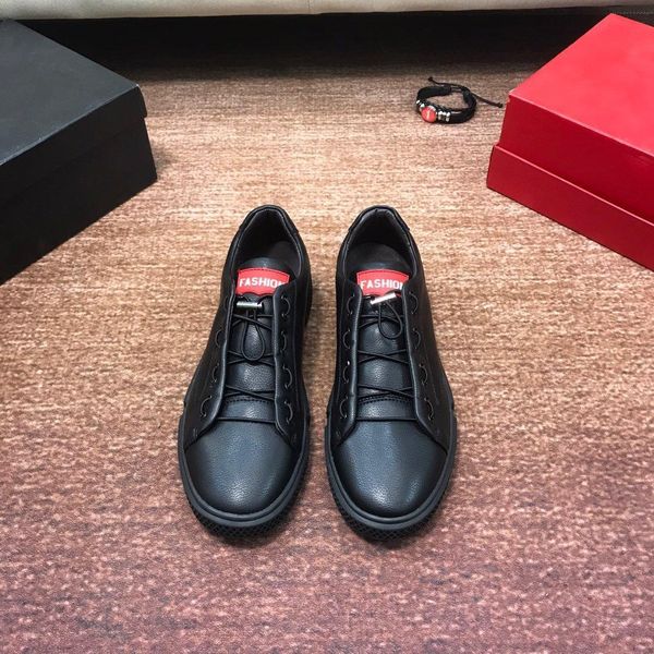 2020i new high-end men's leather elastic laces youth low-casual shoes, high-quality fashionable outdoor sports shoes, size: 38-451, Black
2020i new high-end men's leather elastic laces youth low-casual shoes, high-quality fashionable outdoor sports shoes, size: 38-451, Black