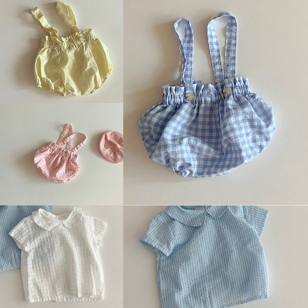 umk92 summer male and female baby western style cute suspender pants sling sling triangle harper baby casual plaid climbing clothes thin kor, Blue
umk92 summer male and female baby western style cute suspender pants sling sling triangle harper baby casual plaid climbing clothes thin kor, Blue