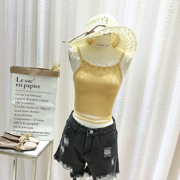 summer new style europe and america women's nightdress camisoleback hollow out lace-up navel base, Black;white
summer new style europe and america women's nightdress camisoleback hollow out lace-up navel base, Black;white
