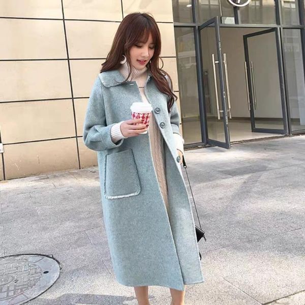 2020 classic wool jacket women autumn loose single-breasted wool coat female slim solid woolen outerwear l122, Black
2020 classic wool jacket women autumn loose single-breasted wool coat female slim solid woolen outerwear l122, Black