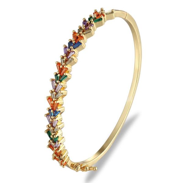 geometric rainbow crystal rhinestone copper gold color opening bracelet for women 2020 fashion jewelry pulseiras, Black
geometric rainbow crystal rhinestone copper gold color opening bracelet for women 2020 fashion jewelry pulseiras, Black