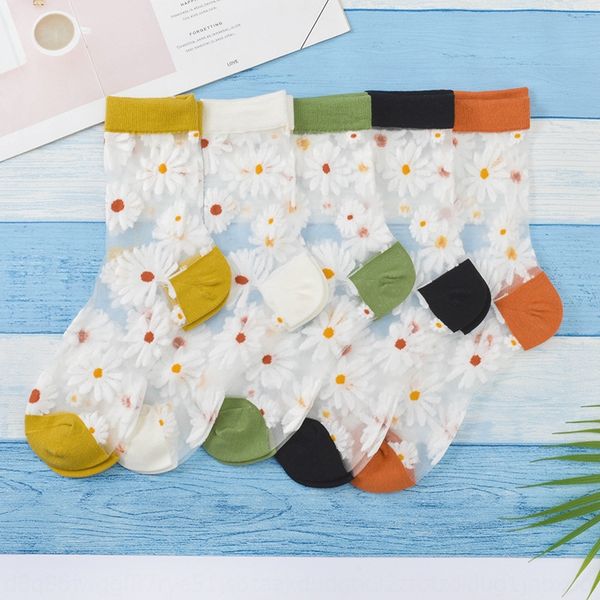 2020 new crystal mid-tube breathable fresh daisy women's socks silk stockings crystal stockings fresh summer glass silk socks, Pink;yellow
2020 new crystal mid-tube breathable fresh daisy women's socks silk stockings crystal stockings fresh summer glass silk socks, Pink;yellow