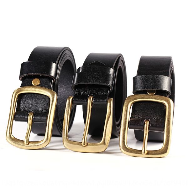 layer cowhide korean casual cowhide solid pure copper buckle belt youth leather men's belt, Black;brown
layer cowhide korean casual cowhide solid pure copper buckle belt youth leather men's belt, Black;brown