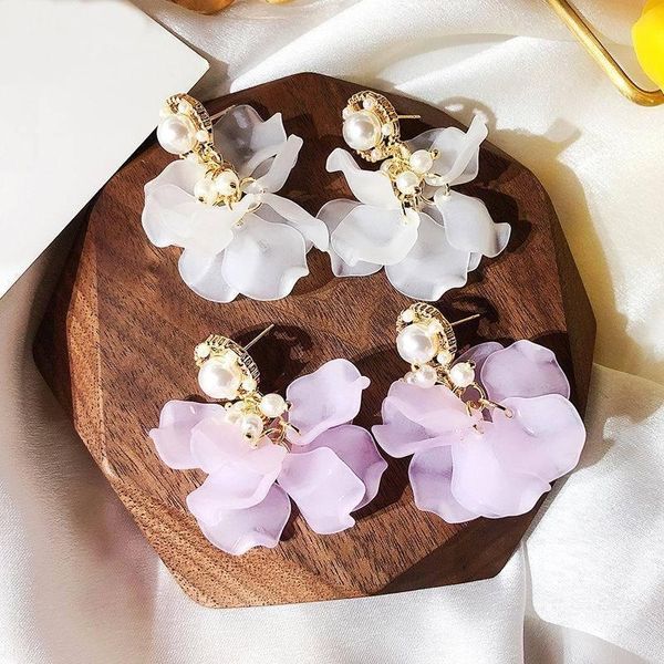 bohemian flower petal drop earrings for women 2019 fashion korean earrings white purple wedding party jewelry wholesale bijoux, Silver
bohemian flower petal drop earrings for women 2019 fashion korean earrings white purple wedding party jewelry wholesale bijoux, Silver
