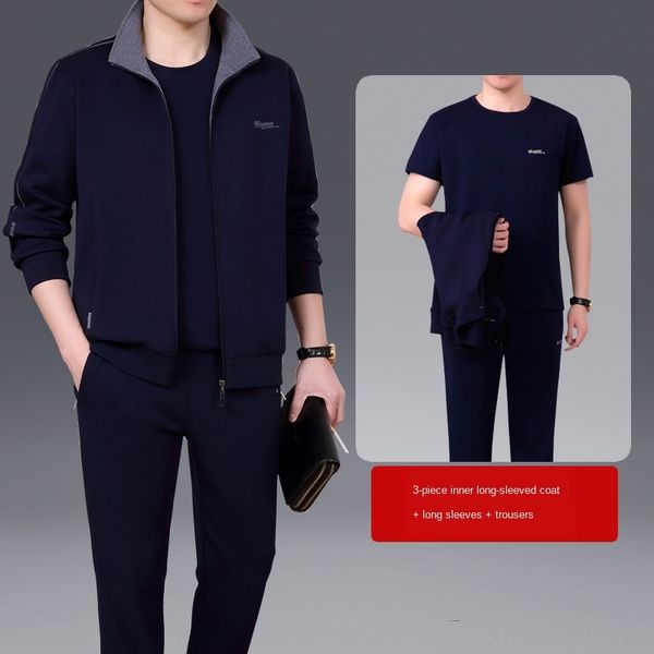 nxxpq men's sportswear autumn casual cardigan dad three-piece men's sportswear autumn casual middle-aged coat cardigan coat dad su, Black;red
nxxpq men's sportswear autumn casual cardigan dad three-piece men's sportswear autumn casual middle-aged coat cardigan coat dad su, Black;red