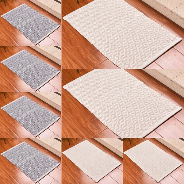 diamond-shaped cotton woven carpet floor householdfloor carpet mat door mat porch living roommat
diamond-shaped cotton woven carpet floor householdfloor carpet mat door mat porch living roommat
