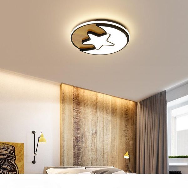 Black White Minimalist Art Kids Children Room Lighting Modern Led Ceiling Lights Baby Room Bedroom Studyroom Nordic Ceiling Lamp