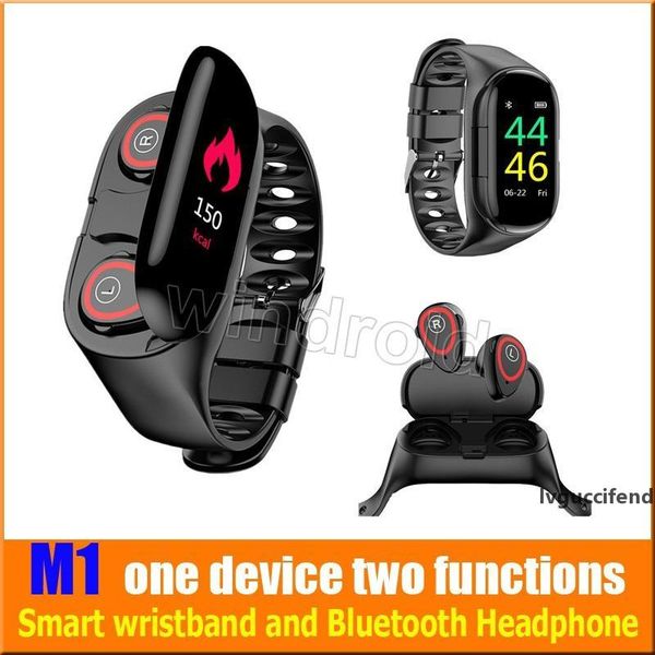 m1 tws dual bluetooth earphone ai smart bracelet watch one device two functions smart wristband with heart rate monitor for sports wristband
m1 tws dual bluetooth earphone ai smart bracelet watch one device two functions smart wristband with heart rate monitor for sports wristband