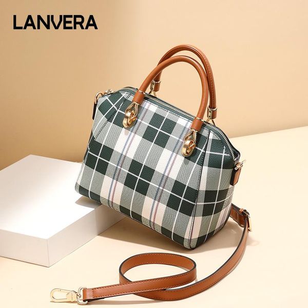 handbag designer bag fashion handbag checked crossbody shoulder bag tide female bag wild travel bags l8085