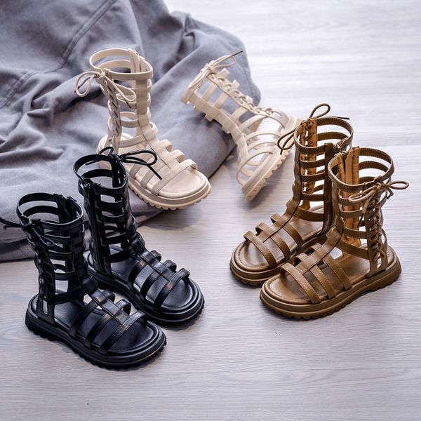 2020 new children's korean and zipper sandals style girls' casual high sandals side zipper female princess roman shoes, Black;red
2020 new children's korean and zipper sandals style girls' casual high sandals side zipper female princess roman shoes, Black;red