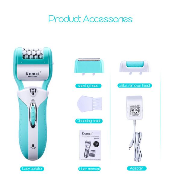 2016 kemei 6198b 3 in 1 rechargeable lady epilator electric hair removal depilador callus dead skin remover hair shaver foot care tool oowmr
2016 kemei 6198b 3 in 1 rechargeable lady epilator electric hair removal depilador callus dead skin remover hair shaver foot care tool oowmr