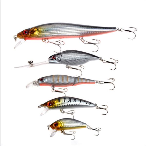 5pcs/lot different models minnow fishing lures kits 3d eyes hard aritificial wobblers crankbait plastic baits for bass pike fish
5pcs/lot different models minnow fishing lures kits 3d eyes hard aritificial wobblers crankbait plastic baits for bass pike fish
