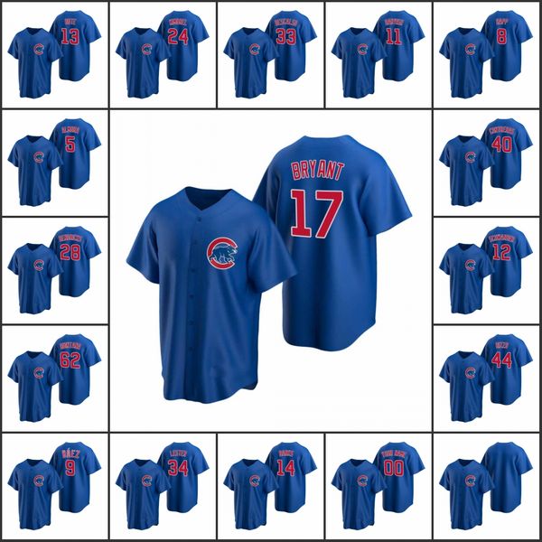 chicago cubs #9 javier baez 40 willson contreras 17 kris bryant men women youth custom royal replica alternate jersey, Black
chicago cubs #9 javier baez 40 willson contreras 17 kris bryant men women youth custom royal replica alternate jersey, Black