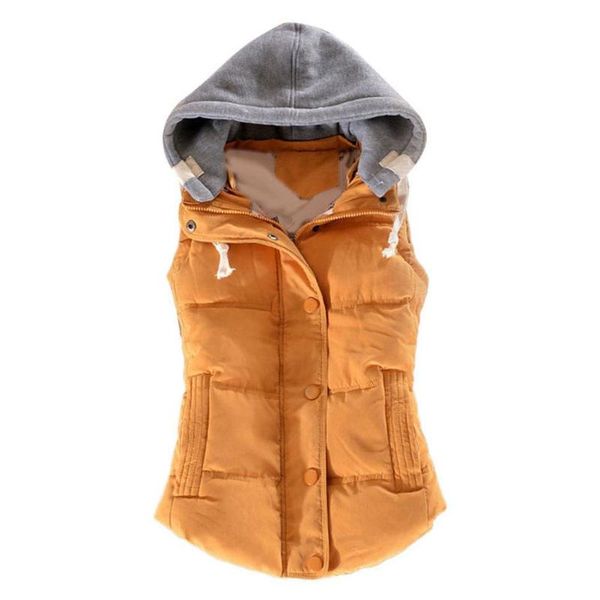 women's vests waistcoat women autumn winter color block sleeveless hooded warm thick vest coat female, Black;white
women's vests waistcoat women autumn winter color block sleeveless hooded warm thick vest coat female, Black;white