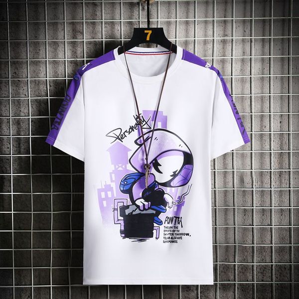 men's t-shirts 2021 arrival men women cartoon printing short sleeve hip hop streetwear fashion patchwork clothing harajuku, White;black
men's t-shirts 2021 arrival men women cartoon printing short sleeve hip hop streetwear fashion patchwork clothing harajuku, White;black