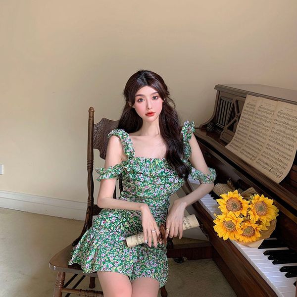 green print off shoulder spaghetti strap dresses club summer style women's clothing slash neck a-line short dress new, Black;gray
green print off shoulder spaghetti strap dresses club summer style women's clothing slash neck a-line short dress new, Black;gray