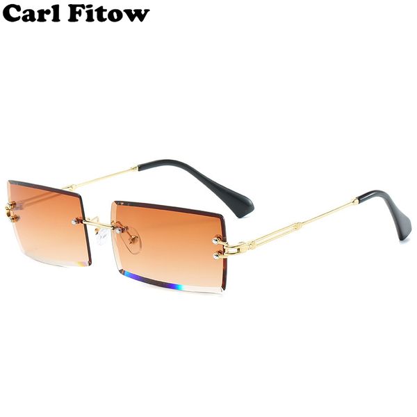 small rectangle sunglasses women rimless square sun glasses for women 2020 summer style female uv400 green brown, White;black
small rectangle sunglasses women rimless square sun glasses for women 2020 summer style female uv400 green brown, White;black